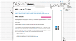 Desktop Screenshot of dlsize.com.au